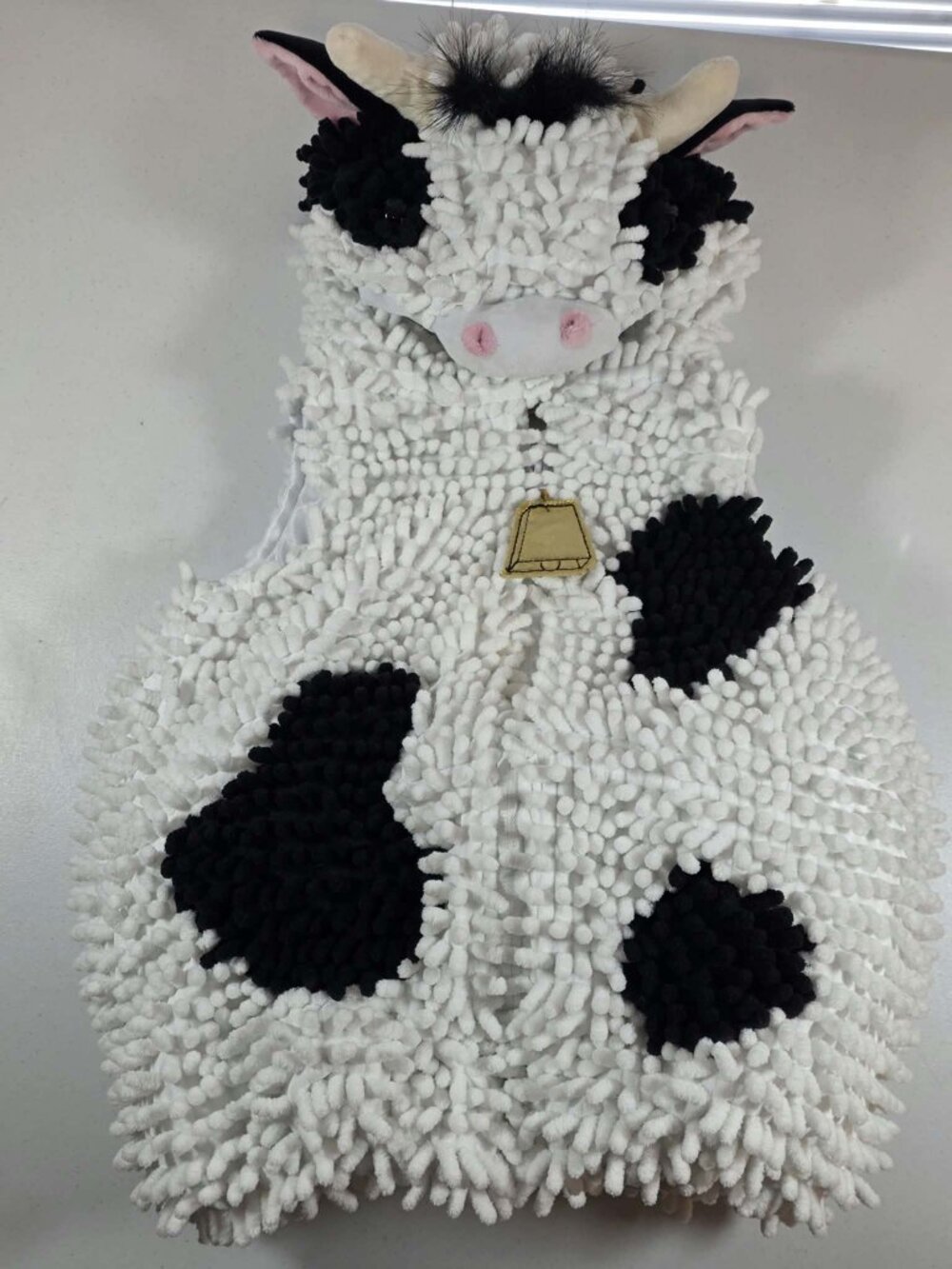GOING WILD COW COSTUME HALLOWEEN HOODED FULL ZIP TODDLER 12 - 18 MONTHS